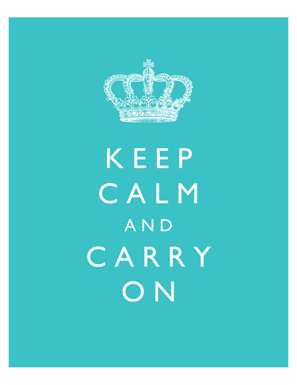 Keep Calm And Carry On Crown Keep Calm And Carry On