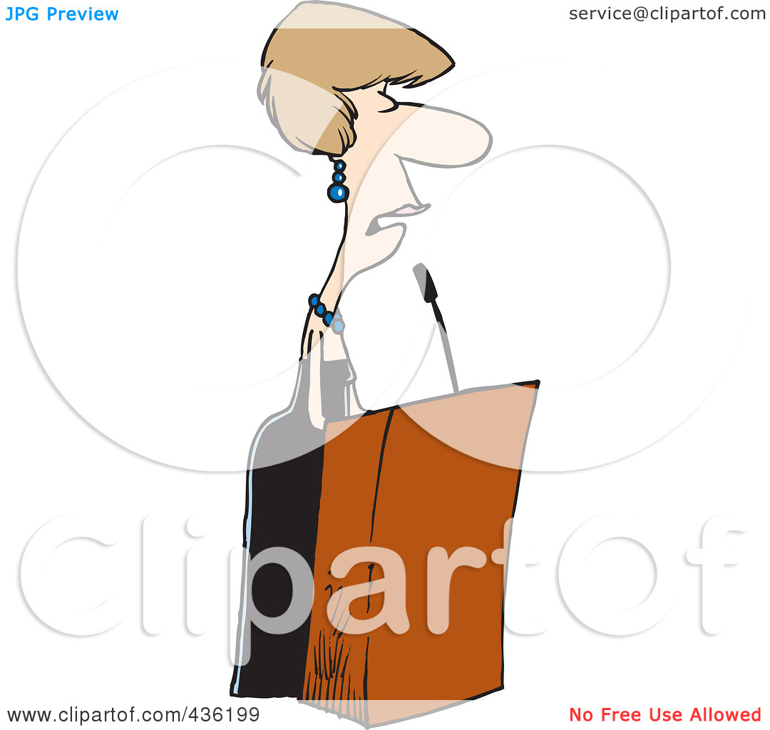 Royalty Free  Rf  Clipart Illustration Of A Female Speaker At A Podium
