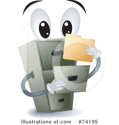 Royalty Free  Rf  Filing Cabinet Clipart Illustration By Bnp Design