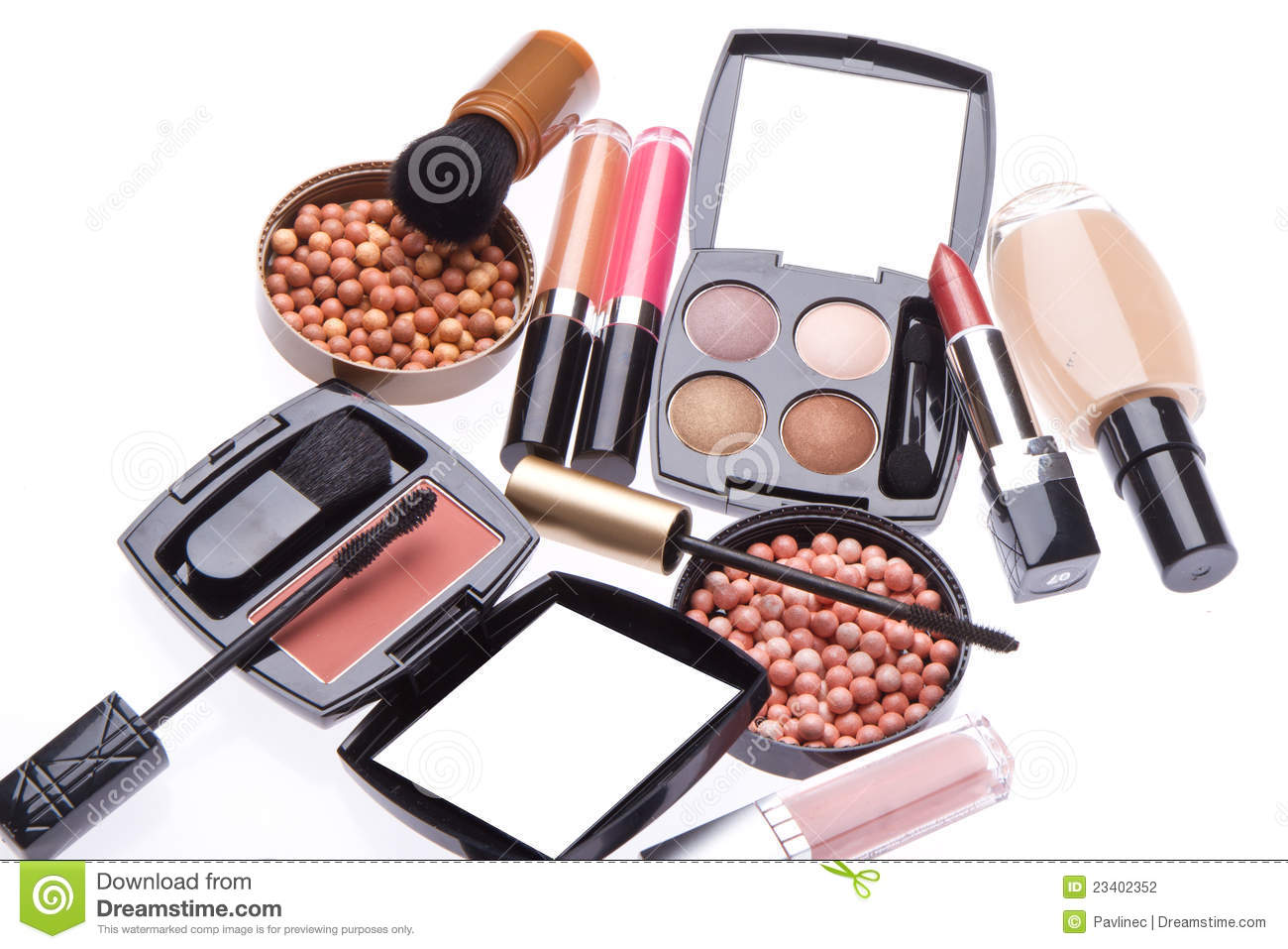Set Of Cosmetic Makeup Products Stock Photography   Image  23402352