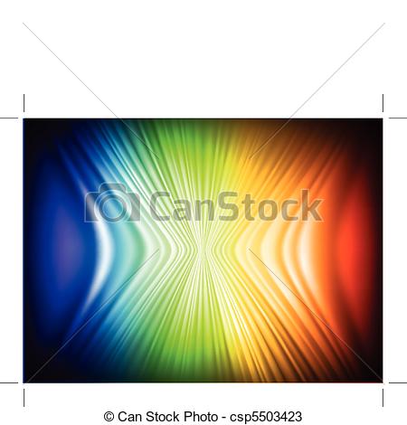 Vectors Of Rainbow Colors Abstract Horizontal Lines Card   A Rainbow
