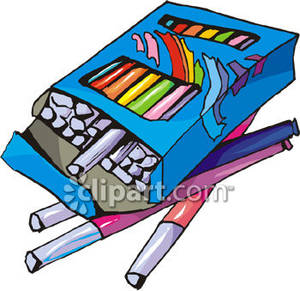 An Open Box Of Markers   Clipart Panda   Free Clipart Images
