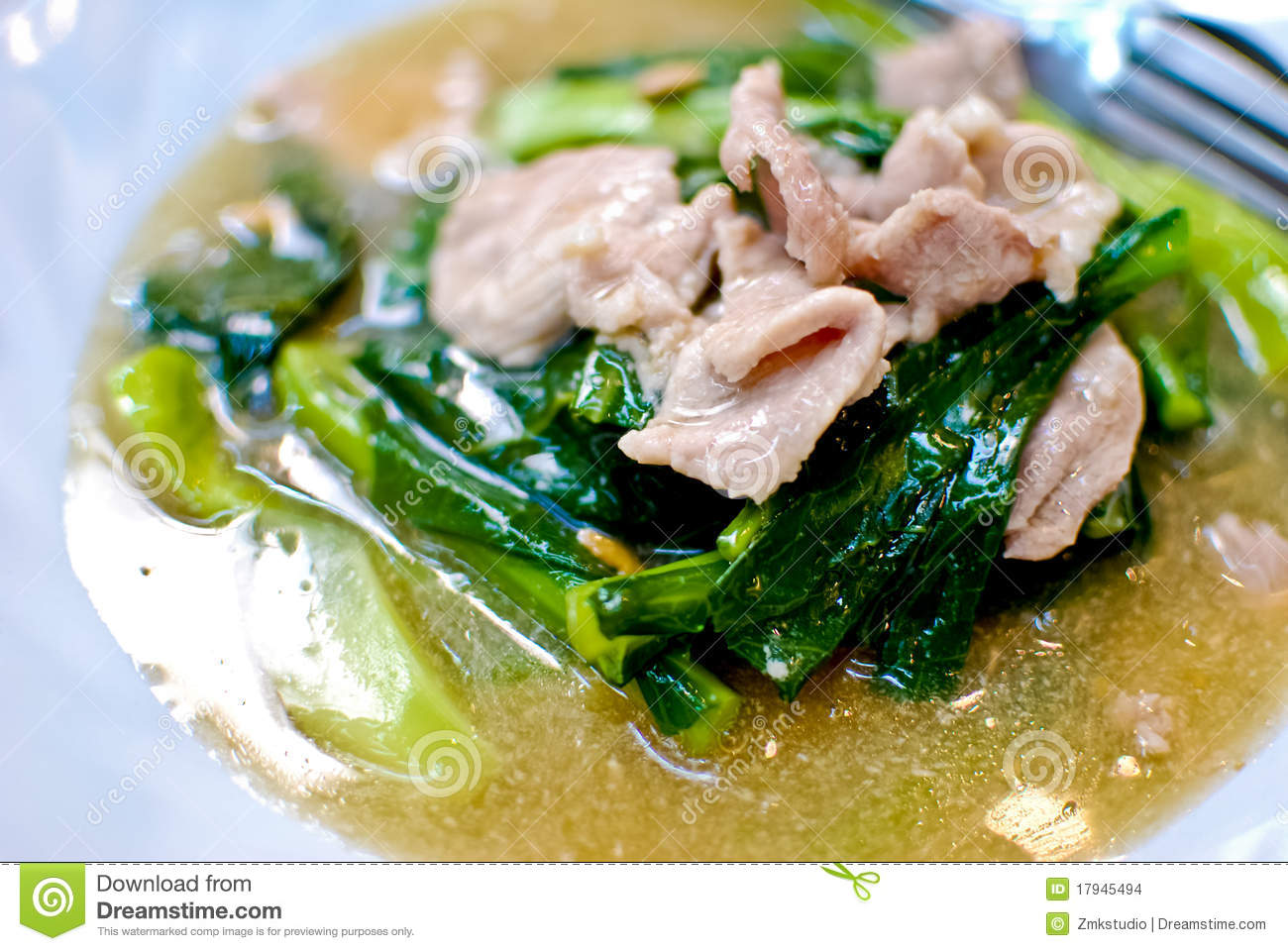 Asian Style Noodle With Pork Soup Stock Images   Image  17945494