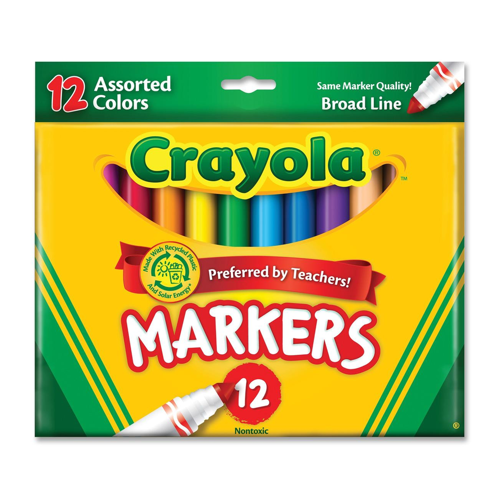 Box Of Markers Clipart Tip Classic Markers