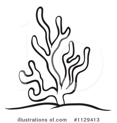 Coral Reef Clipart Black And White Royalty Free  Rf  Coral