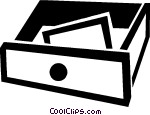 Drawer Clipart Drawer Vector Greyscale