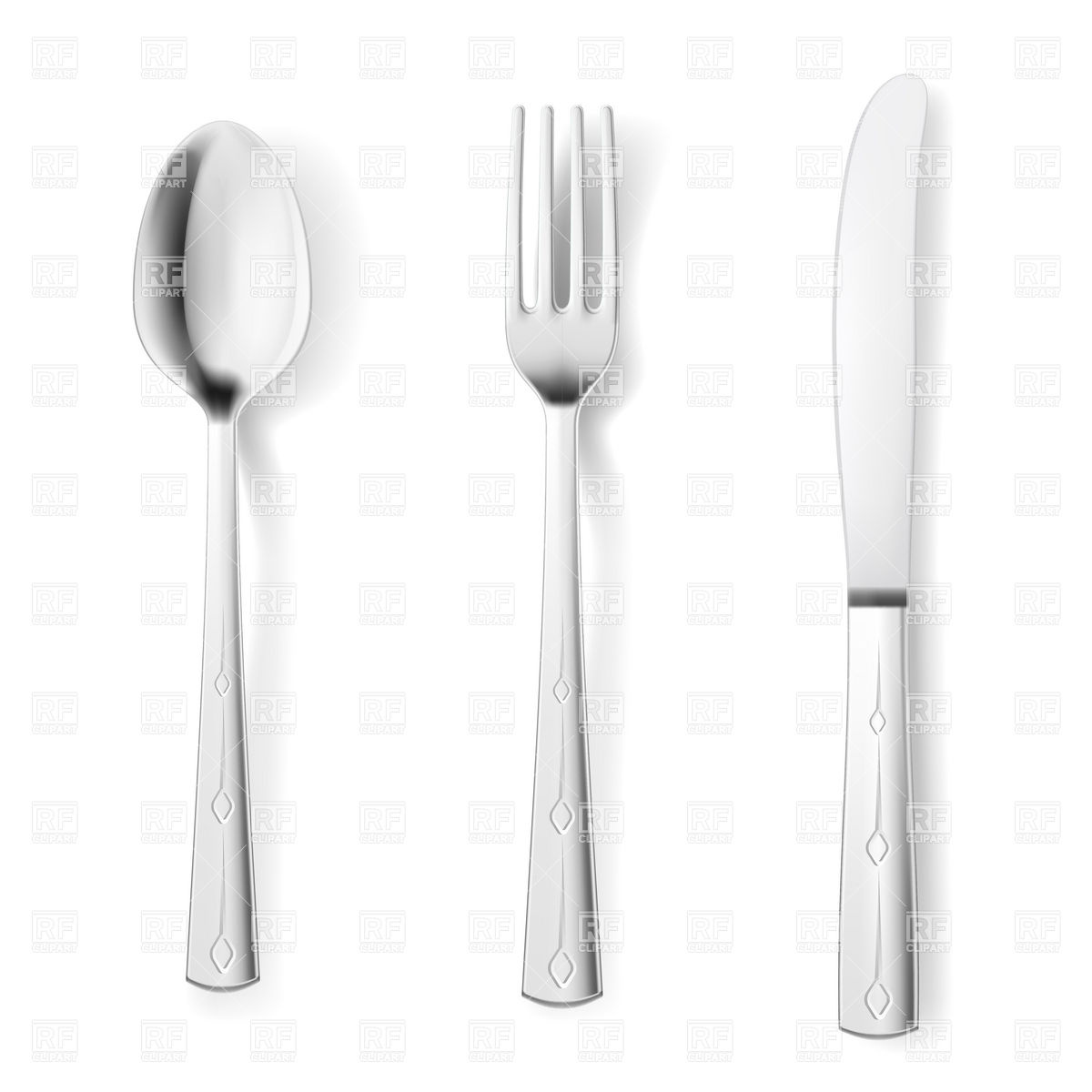 Fork Spoon And Knife Download Royalty Free Vector Clipart  Eps
