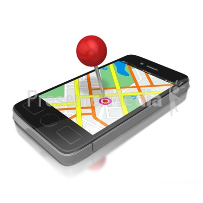 Gps Smart Phone   Signs And Symbols   Great Clipart For Presentations