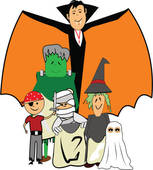 Halloween Costume Party Clipart Halloween Kids In Costume