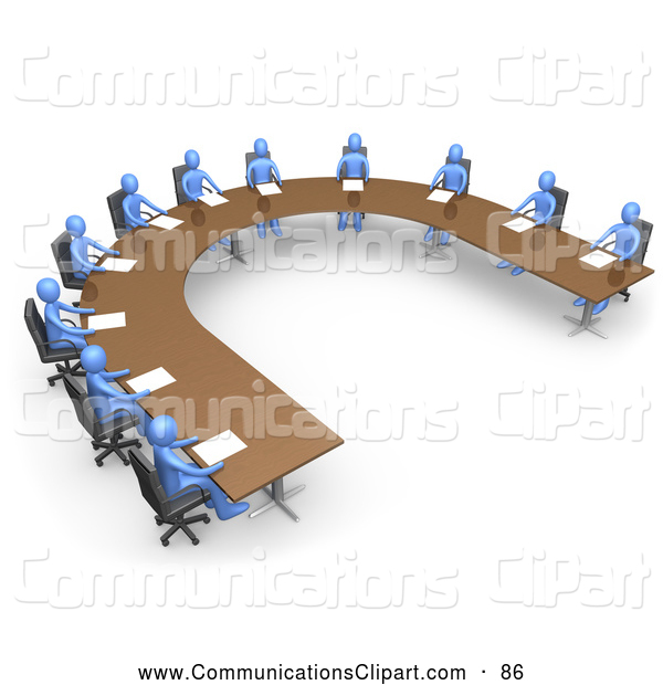     Holding A Meeting At A Large U Shaped Conference Table By 3pod    86