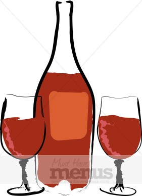 Jpg Png Word Eps Tweet Red Wine Clipart A Bottle Of Wine And Two    