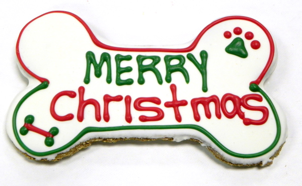 Merry Christmas Bone Dog Treats By Pawsitively Gourmet