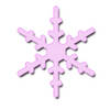 Pink Snowflake Clipart