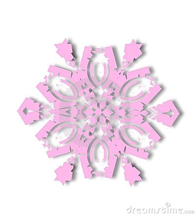 Pink Snowflake Clipart Pink Snowflake
