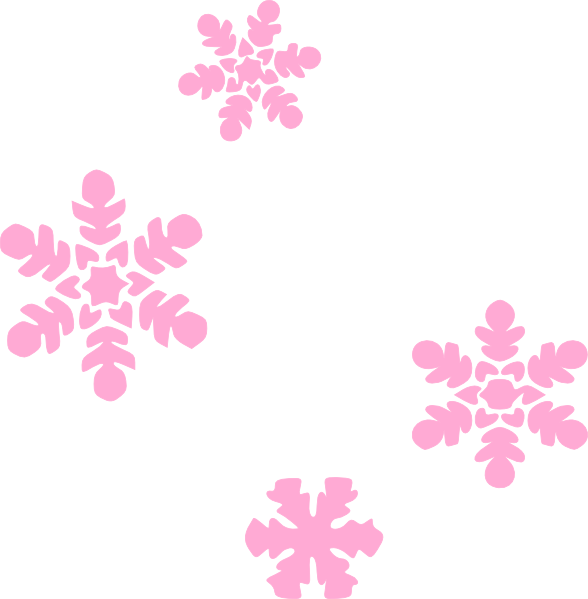 Pink Snowflake Clipart Snowflakes Light Pink Clip Art