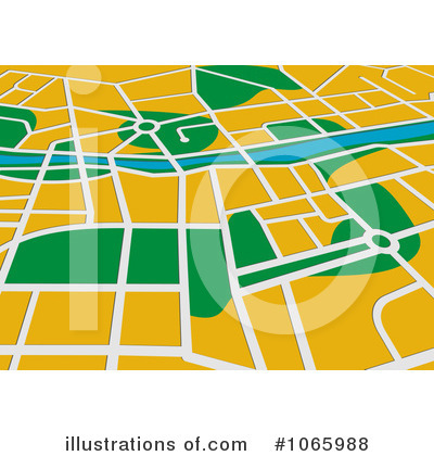 Royalty Free  Rf  Gps Map Clipart Illustration By Seamartini Graphics