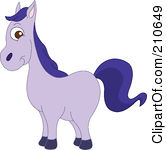 Royalty Free  Rf  Purple Horse Clipart Illustrations Vector Graphics