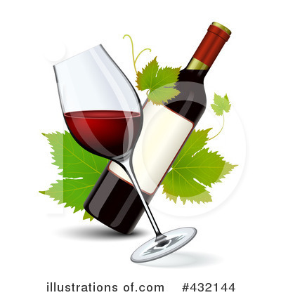Royalty Free  Rf  Wine Clipart Illustration By Oligo   Stock Sample