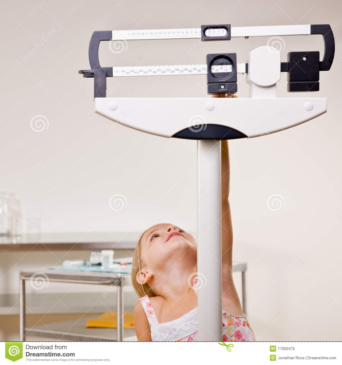     Similar Stock Images Of   Girl Weighing Herself In Doctor Office