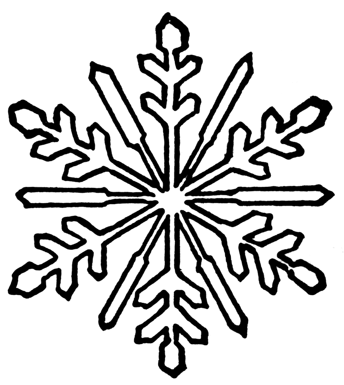 Simple Snowflake   Clipart Best