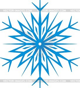 Simple Snowflake   Vector Clipart