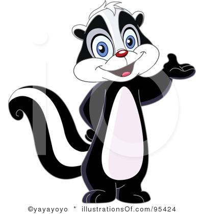 Skunk Clipart Black And White   Clipart Panda   Free Clipart Images