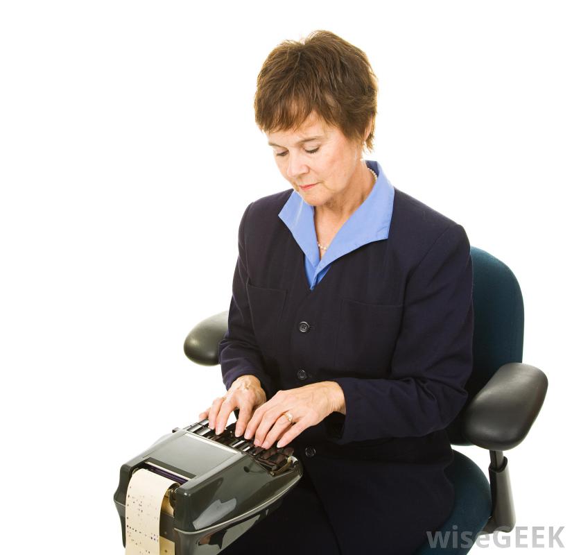 Stenograph Machine May Be Used To Transcribe Dialogue