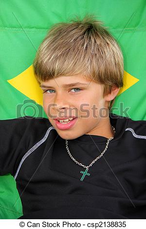 Stock Images Of Contend Boy In Camping Chair   A 10 Year Old Boy From    