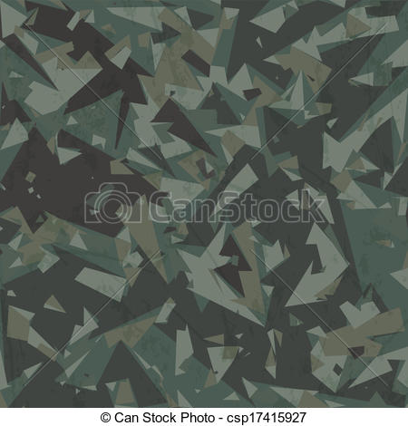 Vector Illustration Of Vector Army Camouflage Background Woodland