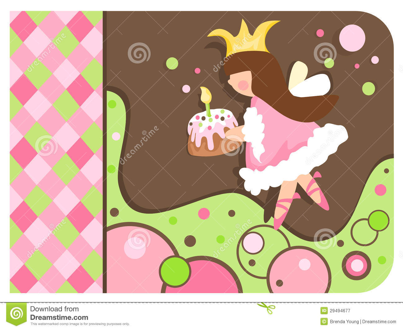 Whimsical Cupcake Clipart Whimsical Princess Holding A