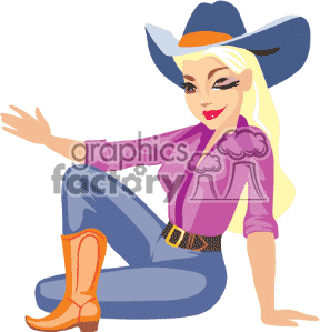 Animated Cowgirl Clipart   Free Clip Art Images