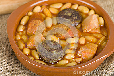 Asturiana   Spanish Bean Stew With Chorizo Ham And Blood Sausage