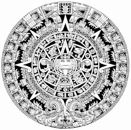 Aztec Calendar   Clipart Best