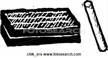 Clip Art   Chalk   Eraser  Fotosearch   Search Clipart Illustration