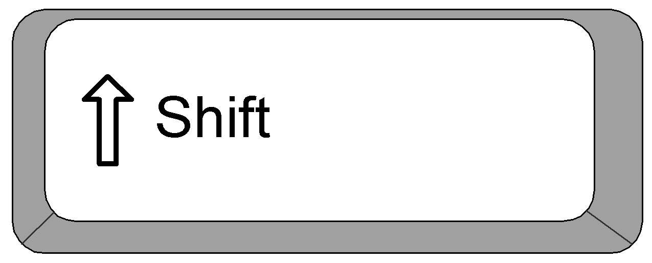 Clipart  Computer Keyboard Keys   Shift Key