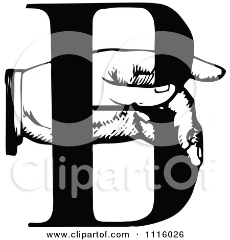 Clipart Of A Retro Vintage Black And White Finger Pointing Up