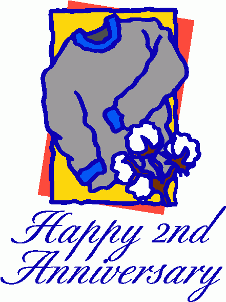 Happy 2nd Anniversary Clipart   Happy 2nd Anniversary Clip Art