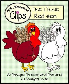 Little Red Hen Clip Art From Kb Konnected Clips On Teachersnotebook    