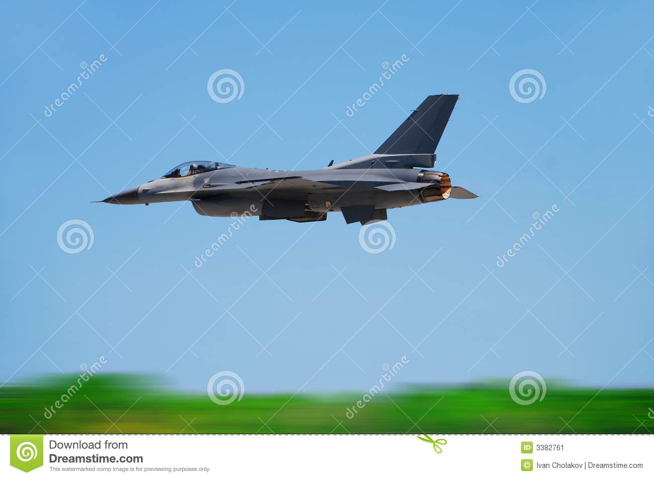 Military Jet In Flight Stock Image   Image  3382761
