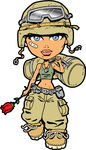 Navy Soldier Clipart Female Soldier Clipart