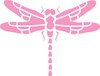 Pink Dragonfly Clipart