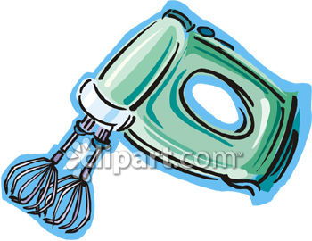 Retro Syle Hand Mixer   Royalty Free Clipart Picture
