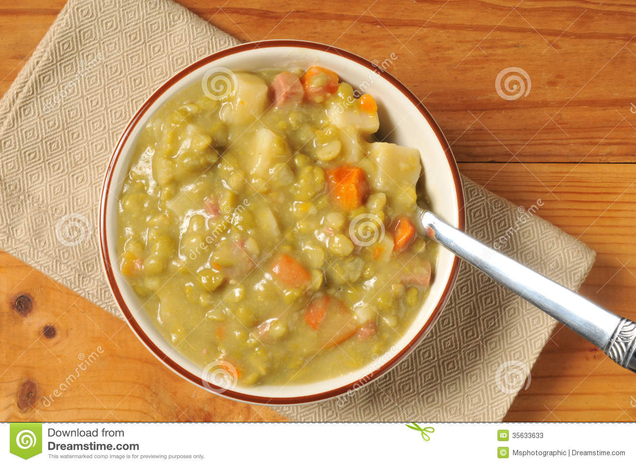Split Pea And Ham Soup Stock Photos   Image  35633633
