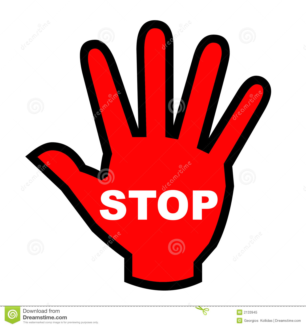 Stop Hand Clipart Stop Hand