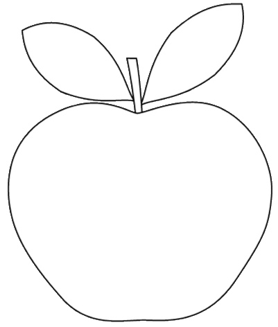Apple Shape Clipart To Colour 12cm   Flickr   Photo Sharing