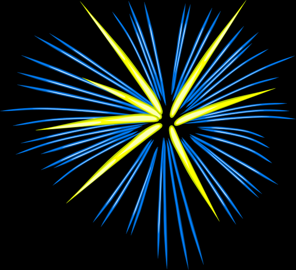 Blue Fireworks Clip Art At Clker Com   Vector Clip Art Online Royalty