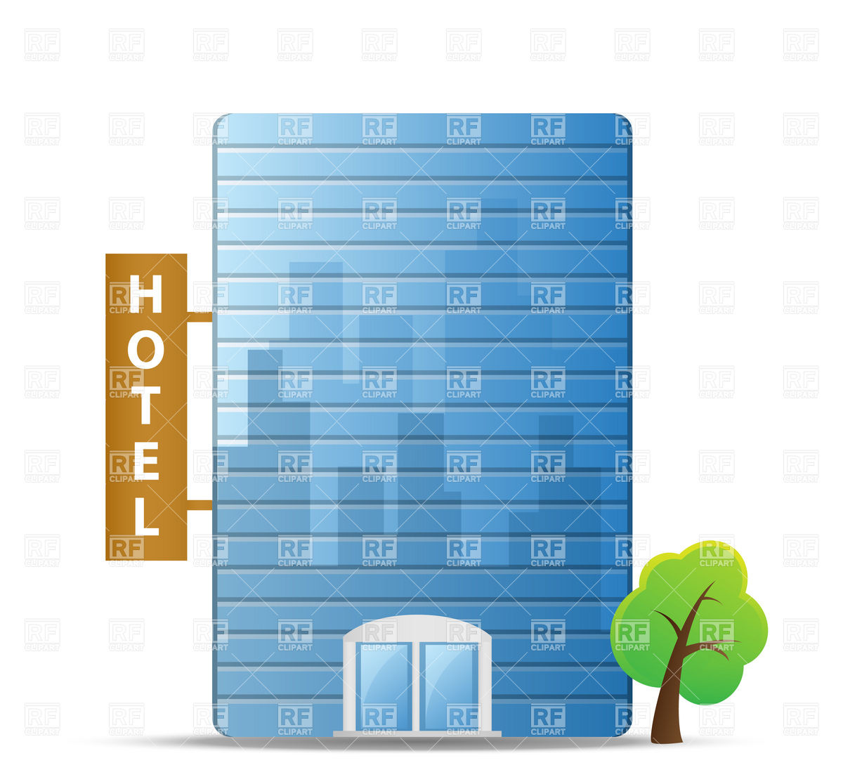     Hotel Building 5753 Travel Download Royalty Free Vector Clip Art