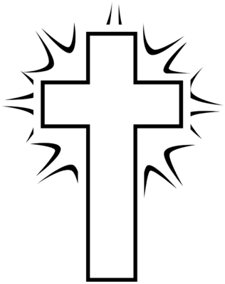 Image  Black And White Shining Cross   Cross Image   Christart Com