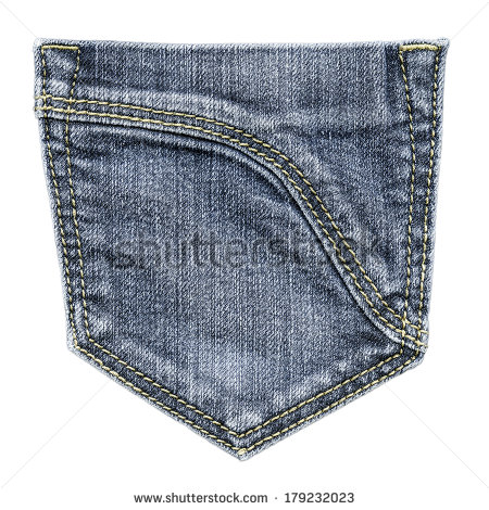 Jean Pocket Clipart Blue Jeans Pocket Isolated