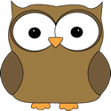 Owls Clipart Border Cute Brown Owl